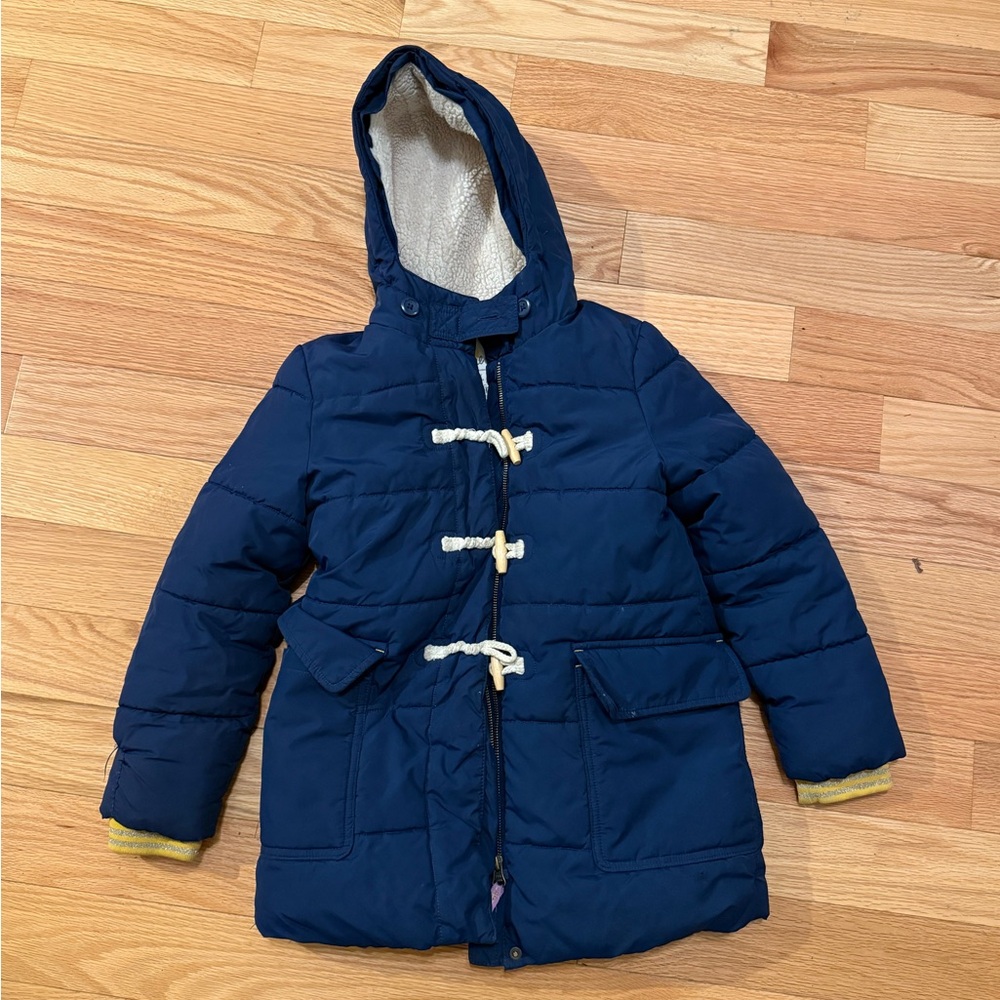 Girls Navy Blue Winter Coat